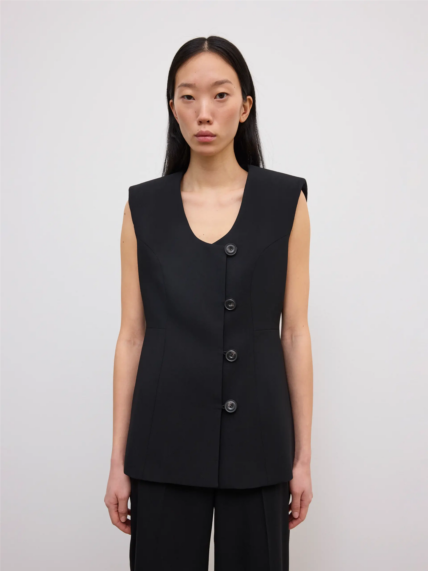 Sleeveless Blazer Black Blazere