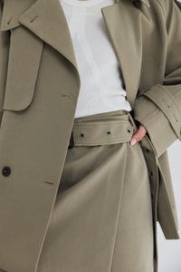 Majorstuen Trench Short Khaki Yttertøy