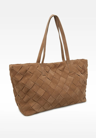 Odile Wave Shopper Caramel Taupe Vesker