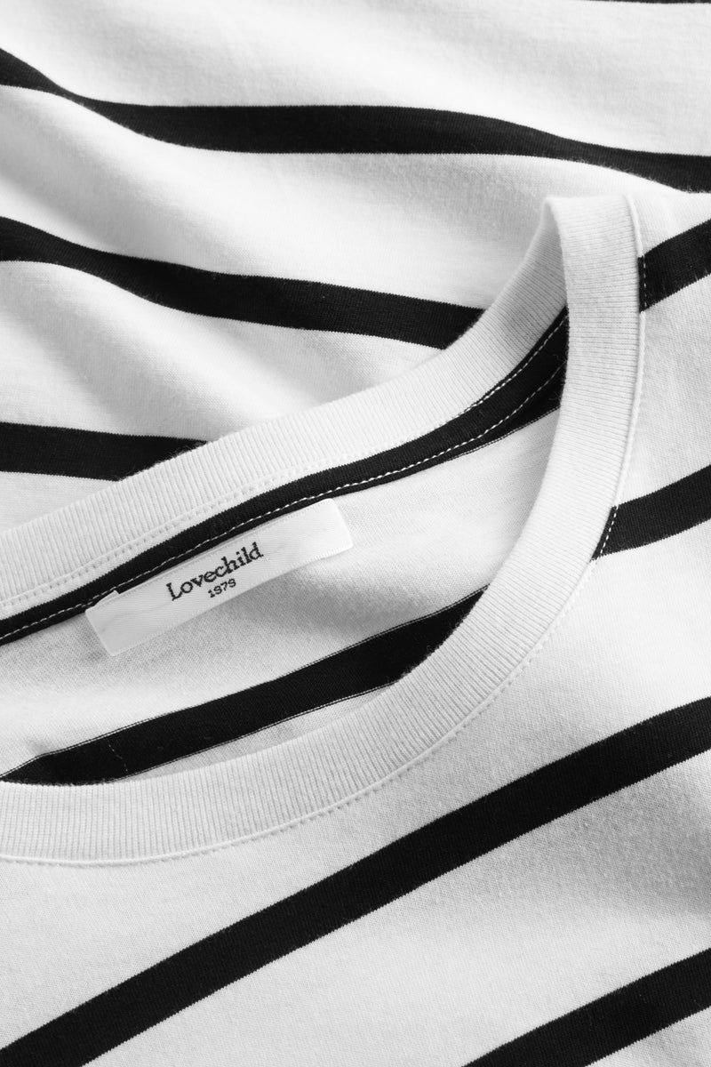 London T-Shirt Striped Black Gensere