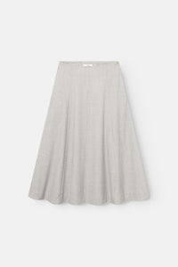 Hallie Skirt Light Grey Melange Skjørt