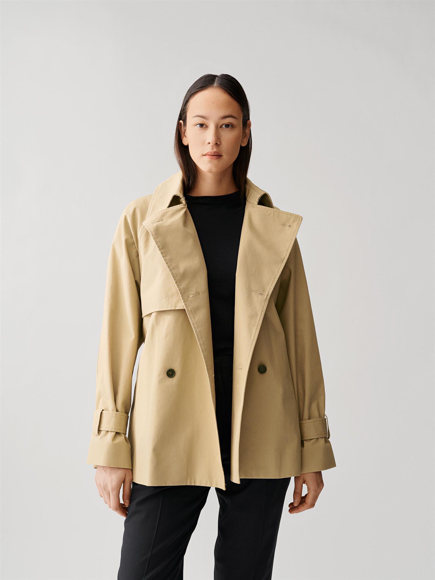 Short Trench Coat Sand Yttertøy