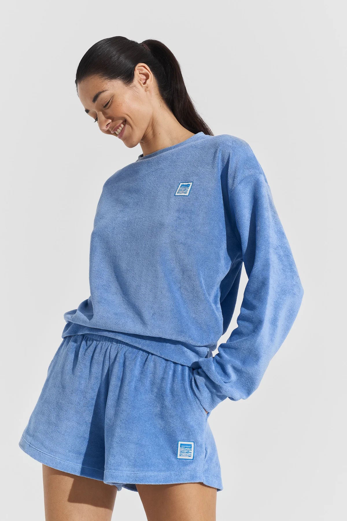 Gensere | Terry Logo Sweatshirt Sky Blue