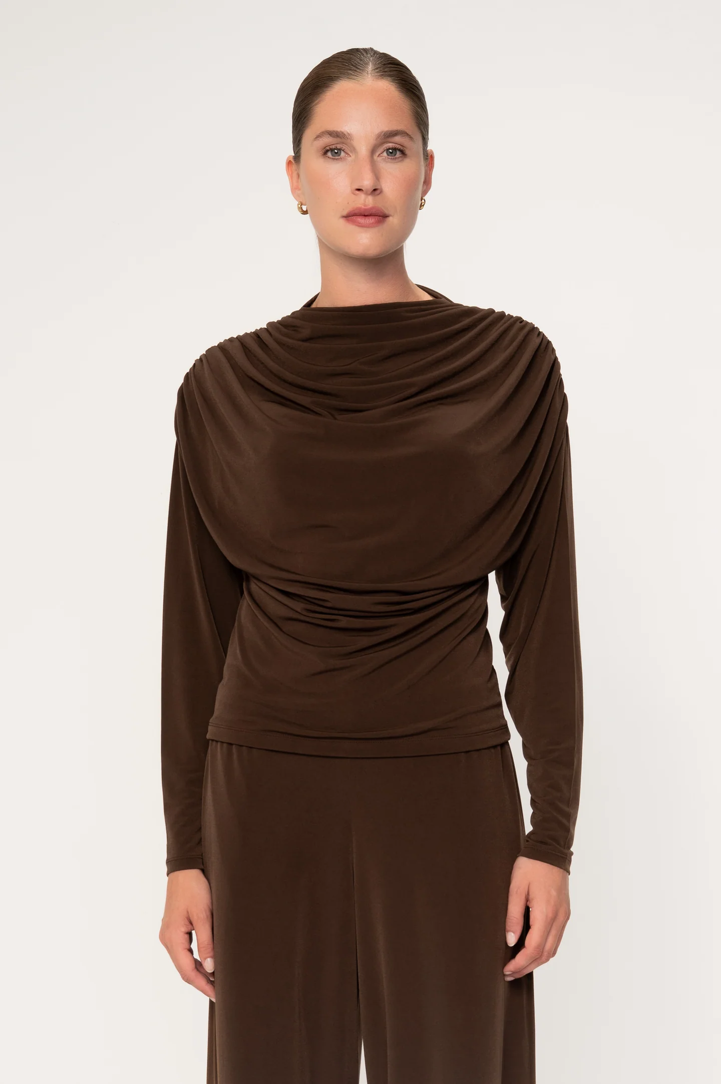 Mirel Top Mocha Bluser