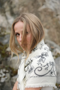 Audrey Scarf Off White Skjef