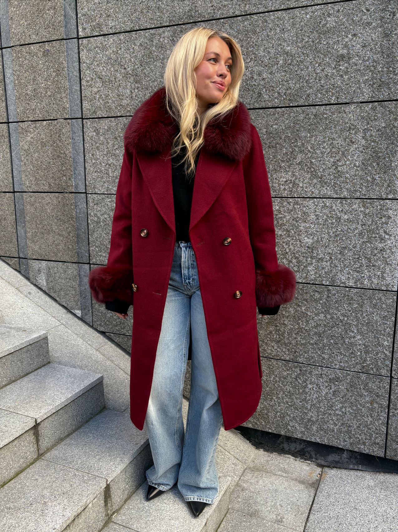 Marta Coat Burgundy Yttertøy