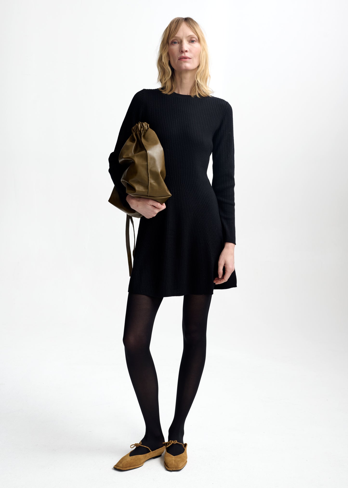 Rachel Merino Dress Black Kjoler