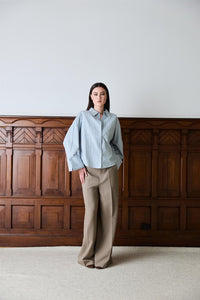 Reign Tailored Extra Wide Taupe Grey Bukser