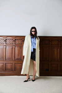 Plush Coat Offwhite Kåper