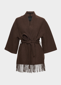 Akila Lambswool Jacket Brown Cardigans