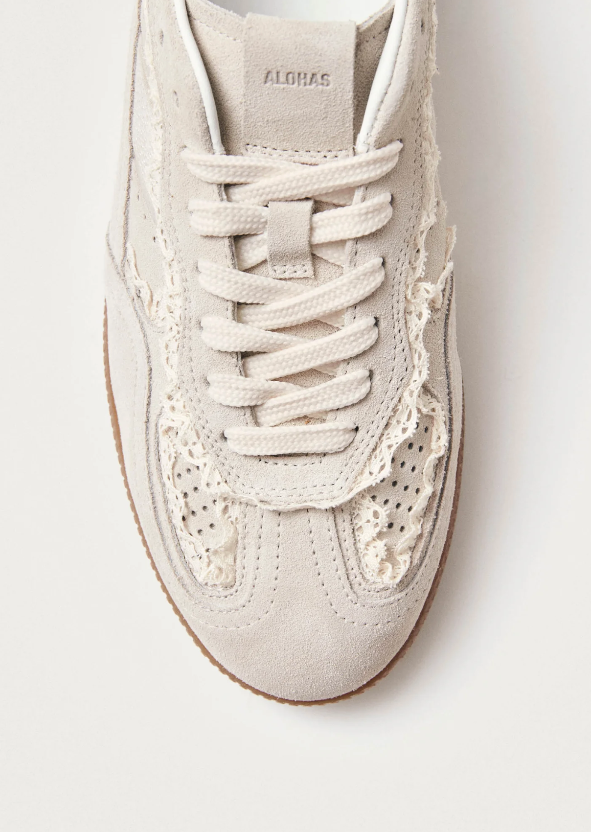 Tb.490 Crochet Cream Leather Sneakers Sko