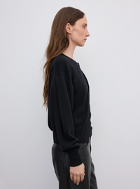 Single Btn Cardigan Black Cardigans