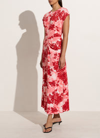 Rocella Midi Dress Floral Kjoler