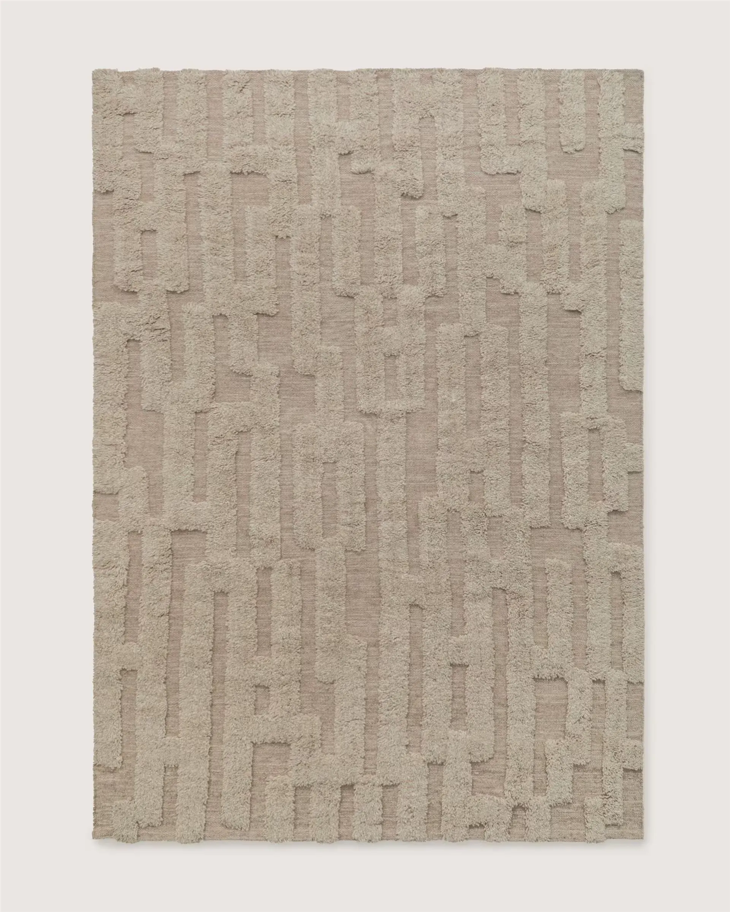 Bielke Wool Rug Beige Melange 190x290 Tepper