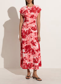 Rocella Midi Dress Floral Kjoler